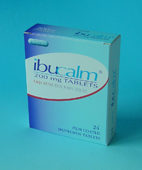 Ibucalm 200mg tablets carton 24 blister pack