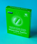 Dispersible Aspirin 300mg Tablets 16 blister pack